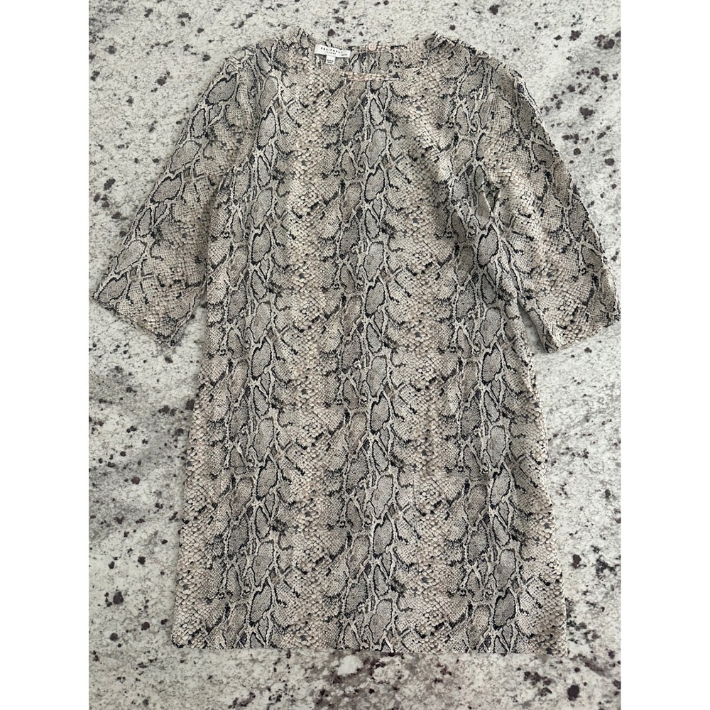 Equipment Femme Aubrey Silk Shift Dress Snake Python Print Excellent Cond XS